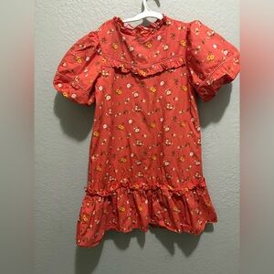 Janie and Jack Floral Red Kids Dress Size 12